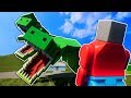 We Must Escape the 3 Headed Anaconda in Lego City! - Brick Rigs Multiplayer Survival