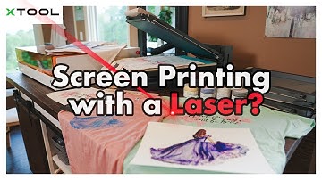 I tried Laser-Enhanced Screen Printing for the first time! #xtool