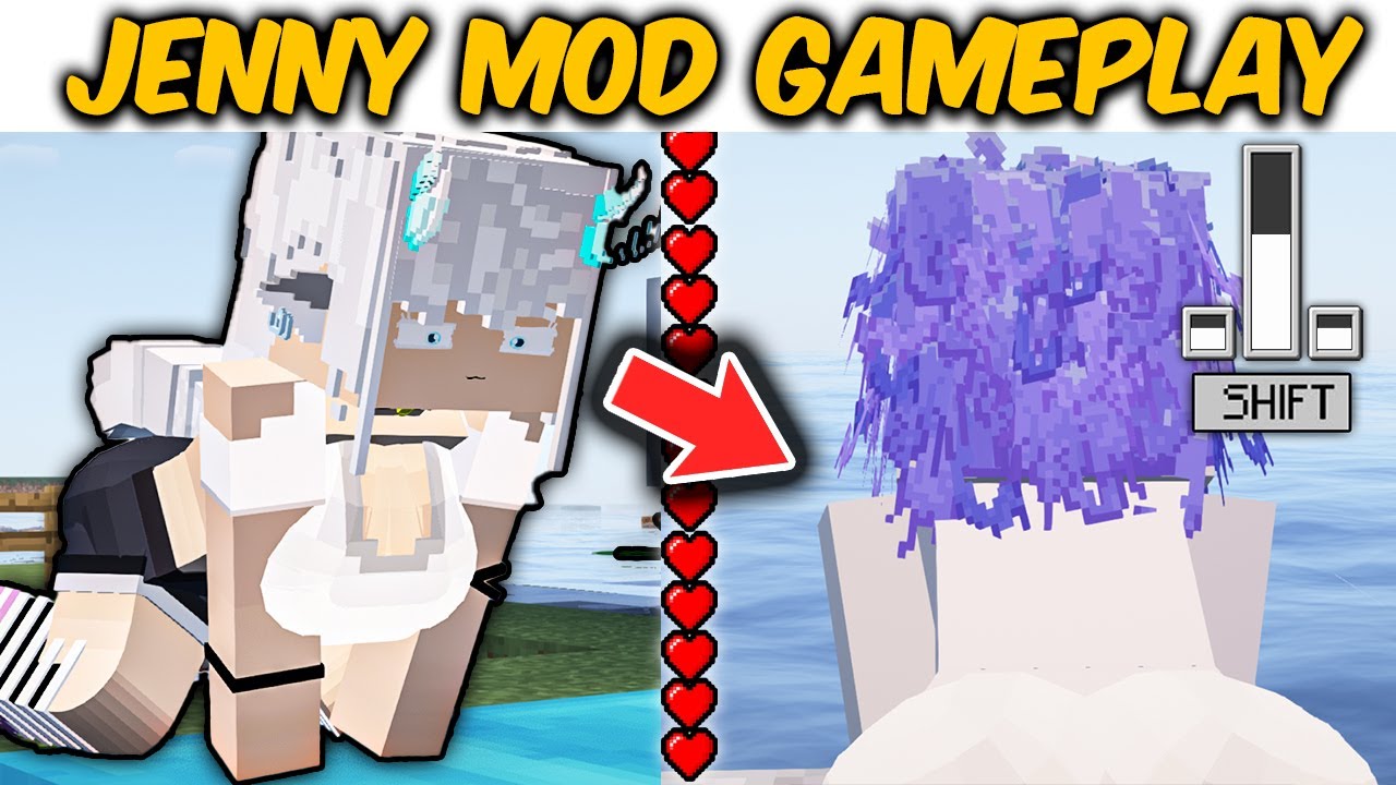 this is Update Jenny Mod in Minecraft | LOVE IN MINECRAFT Jenny Mod ...