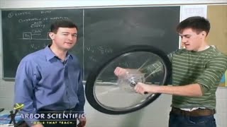 Dramatically Demonstrate Angular Momentum | Deluxe Bicycle Wheel Gyroscope | Arbor Scientific