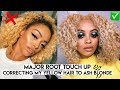 HOW TO BLEACH AND TONE CURLY HAIR LIGHTEST ASH BLONDE (SAFELY!)