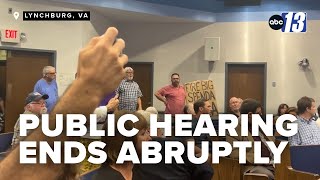 Lynchburg residents outraged as real estate tax public hearing ends abruptly