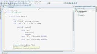 Details (Lesson-5) Swtch & Cases programming using C#.net Update