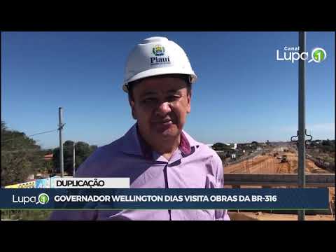 Governador Wellington Dias visita obras da BR-316 em Teresina