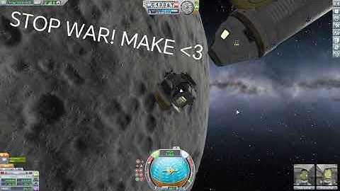 Rebuilding saturn 5 (ksp) in tribute of ending all wars. Precision landing on north pole