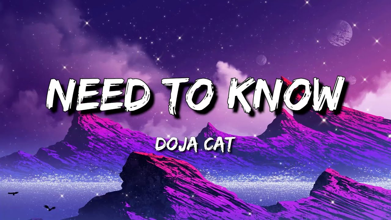 Doja Cat Need To Know (Lyrics) YouTube