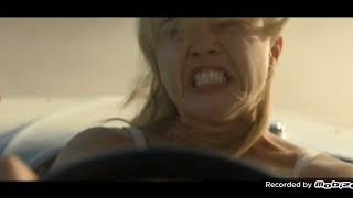 Woman Braking and Flooring Barefoot (Slow Motion)