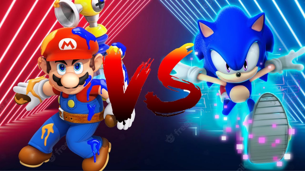 Sonic Vs Mario pelea de gladeadores mas famosos del mundo de los Video