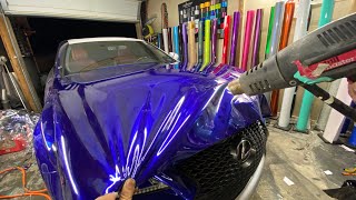 DAMAGED HIS LEXUS RC...The Importance Of Picking The Right Wrapper | ParadoxWraps Metallic Blueberry
