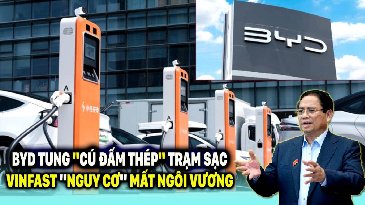 Компания BYD наносит мощный удар по «зарядной станции» Винфаста — грозит ли Винфасту потеря короны?