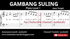 not balok gambang suling - piano level 1 - lagu daerah jawa tengah - doremifasol / solmisasi  - Durasi: 1:40. 