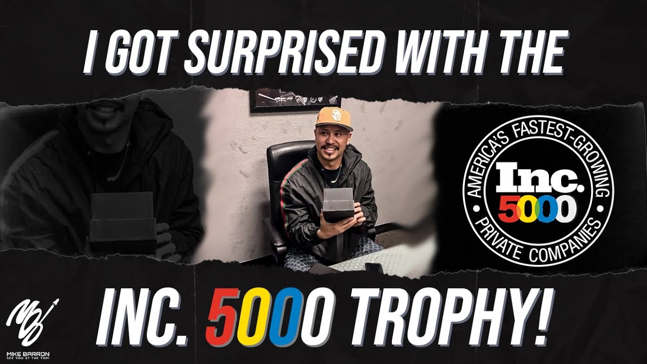 I Got Surprised With The Inc. 5000 Trophy 🏆🚀 - YouTube