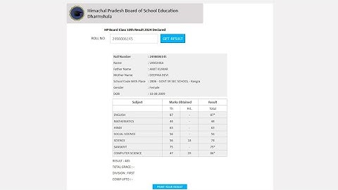 HP Board 10th Result 2024 Kaise Check Kare | How To Check HP Board 10th Result 2024