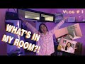 Vlog 1  whats in my room  samantha isabelle