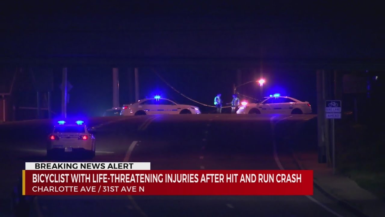 Bicyclist seriously injured in hit-and-run crash on Charlotte Avenue ...