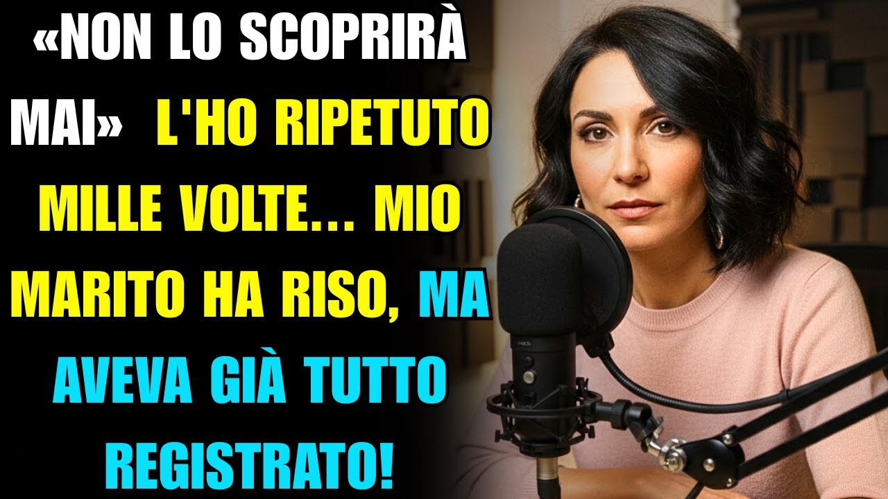 «NON LO SCOPRIRÀ MAI» L'HO RIPETUTO MILLE VOLTE...MIO MARITO HA RISO, MA AVEVA GIÀ TUTTO REGISTRATO!