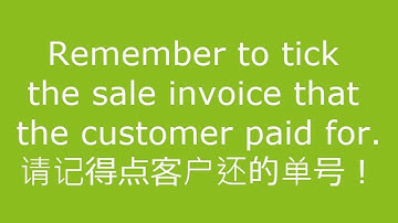How to record customer payment & issue official receipt