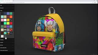 Eastpak iconic backpack - Interactive 3D Configurator