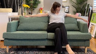 Living&Giving Loveseat Sofa Full Review with Assembly   Demo