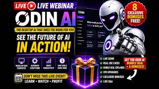 🔴 Odin AI LIVE Webinar 2026 | Full Demo + Bundle Deal + 8 Exclusive Bonuses