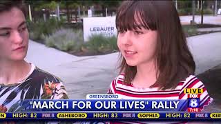 Guilford County students talk Greensboro "March For Our Lives" rally
