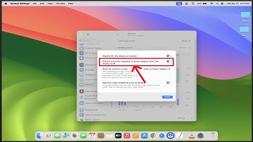 How to Prevent Automatic Sleeping on Power Adapter When the Display is Off on Mac in macOS Sonoma?