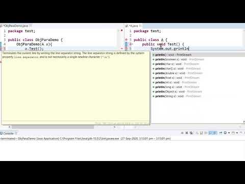 How to make object parameterised constructor in java | simple java project | Programmer land