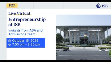 PGP Journey: What You Learn, How You Grow | October 15, 2025