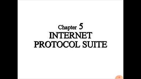 CHAPTER 5 -INTERNER PROTOCOL SUITE-office automation-3rd Bcom CA