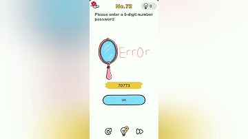 Brain Out Level 72 please enter a 5 digit number password
