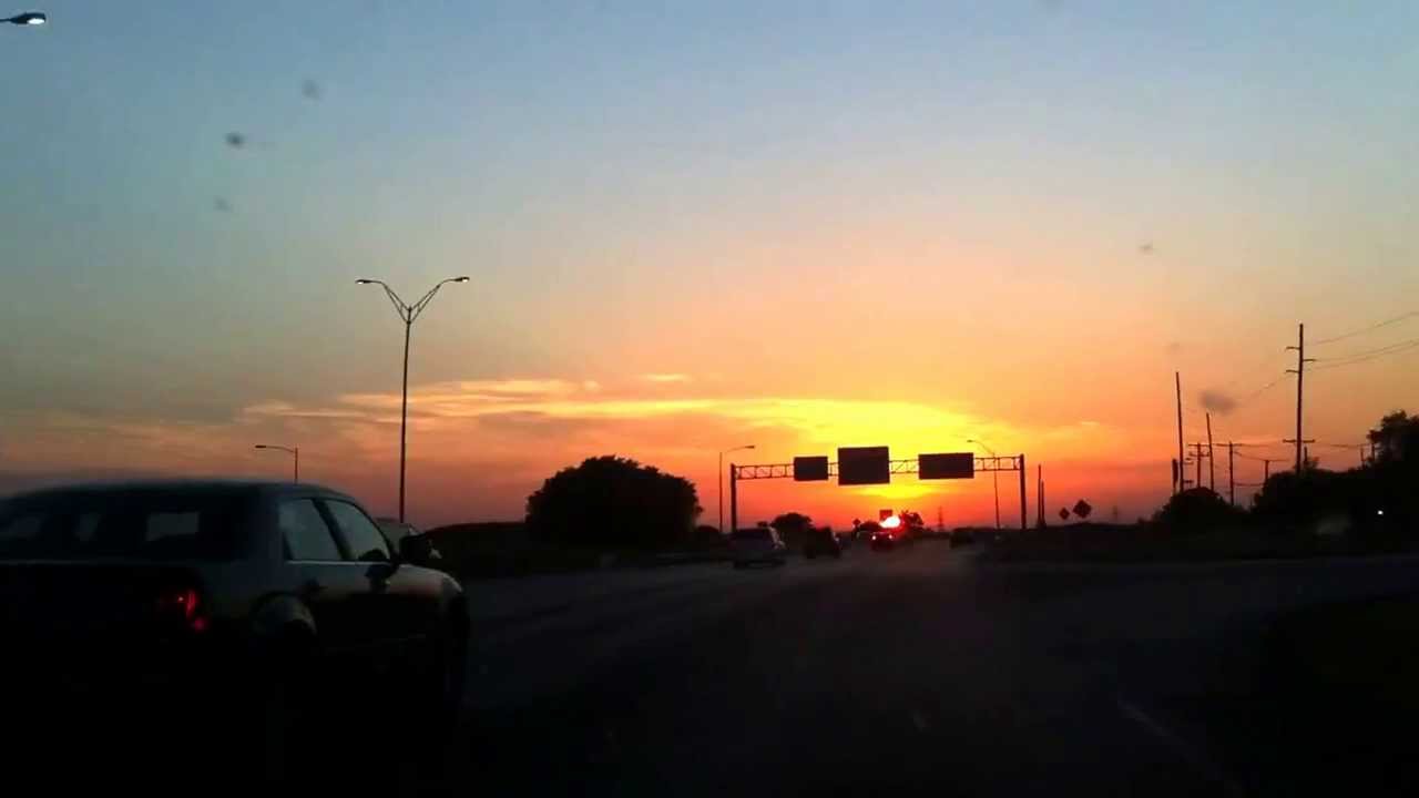 San Antonio Sunset while Driving - YouTube