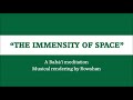 The immensity of space