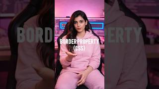 Border property in css #ikcodingtrickss