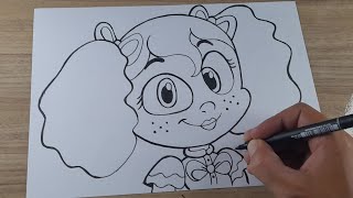 COMO DESENHAR A POPPY DE POPPY PLAYTIME