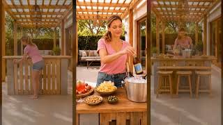 Create the Ultimate Backyard Oasis: DIY Outdoor Bar Tutorial #diy 