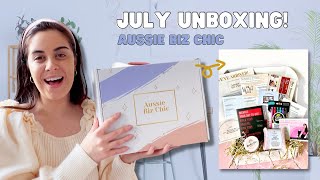 July Unboxing  Aussie Biz Chic Subscription Box (Female Entrepreneur Subscription Box in Australia)