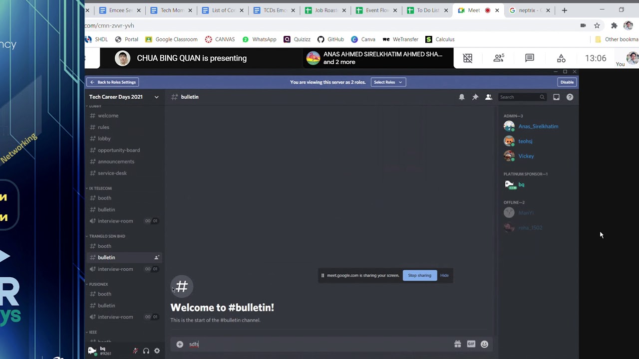 Explanation on TCDs Discrod Server YouTube