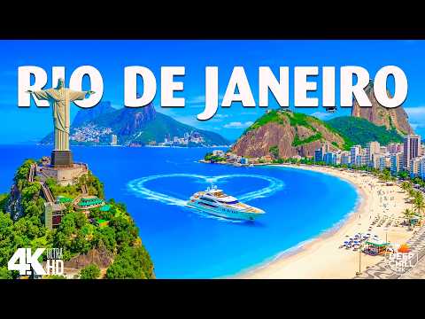 Rio de Janeiro 4K Drone Footage | Christ the Redeemer, Majestic Peaks & Vibrant Carioca Energy 🗿✨