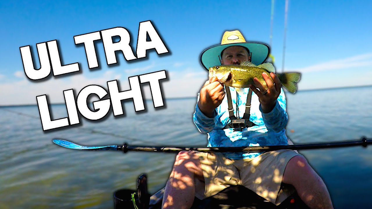 ONLY Ultra Light Lures For BASS | Phelps Lake Kayak Fishing