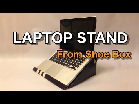 Come fare un supporto per laptop con una scatola di scarpe: facile e veloce