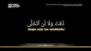 Loading Screen Ml × Sholawat || Duqtu Wal Lan Atakhaola ||