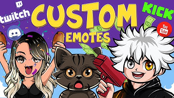 🔥 Custom Twitch & Kick Emote Animations | Streamer Emotes & Sub Badges Pack!