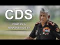 Role and responsibilities of chief of defence staff of india