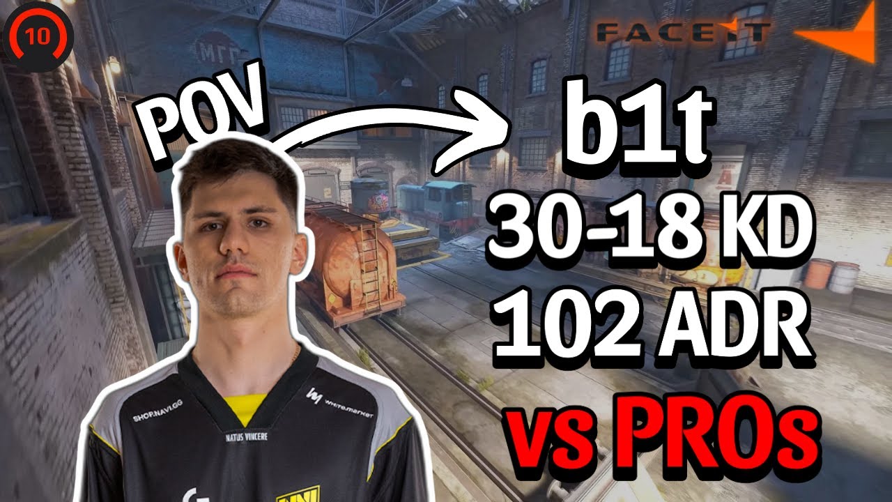 b1t POV vs PROs at 4,000elo | CS2 Pro Gameplay (Train)
