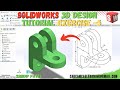 Solidworks Exercise - 5 || Solidworks Tutorial For Begineers || Solidworks 3D Drawing For Begineers