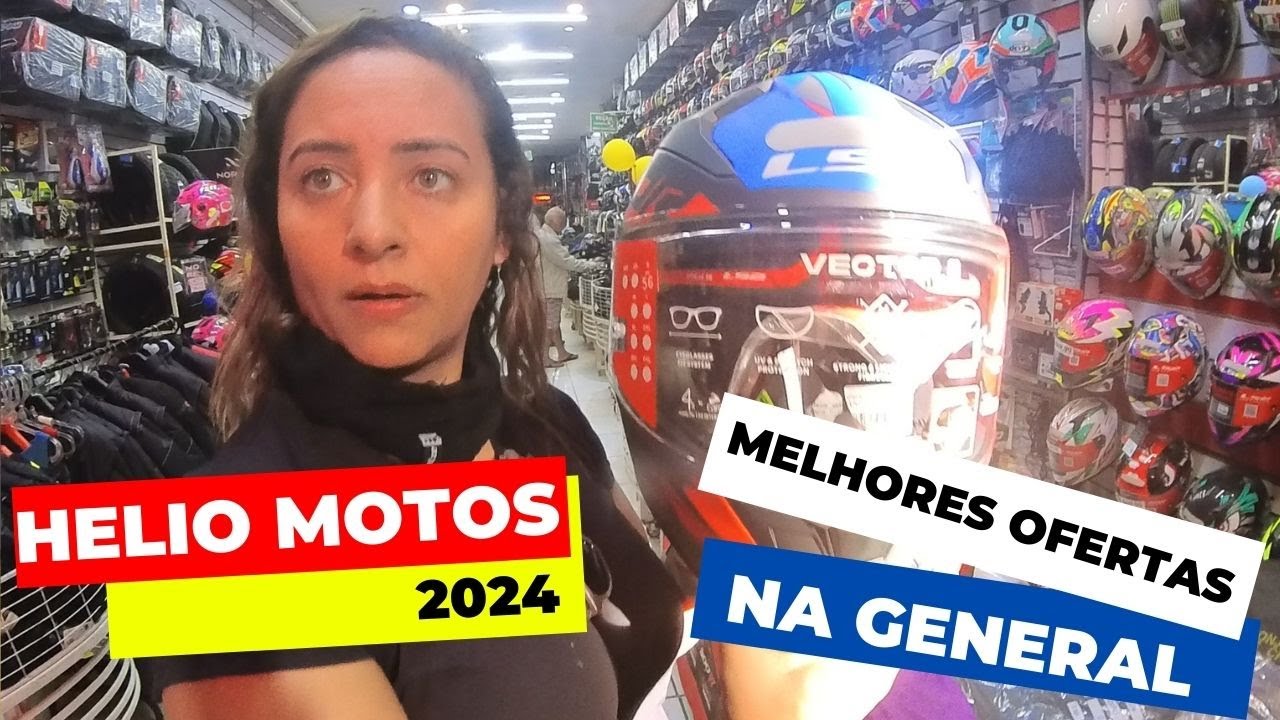 Conheça as Melhores Ofertas de Capacetes na Hélio Motos, da General Osório em São Paulo. #099