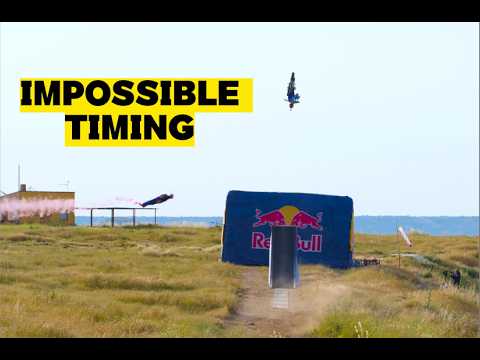 Wingsuit Flight Under FMX Bike🔥| Dani Roman