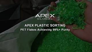 Remove Contaminants from Green PET Flakes | Gen4.0 AI Plastic Color Sorter One-Pass Sorting Effect