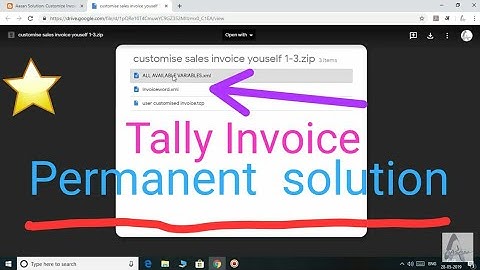 Tally TDL | Customise invoice yourself without any code | Tally trick-part 5