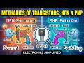 The Mechanics of NPN and PNP Transistors for revision